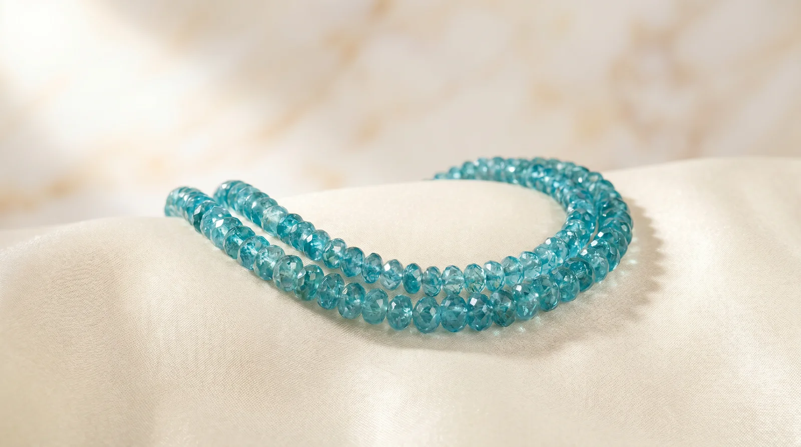 Aqua tones necklace campaign