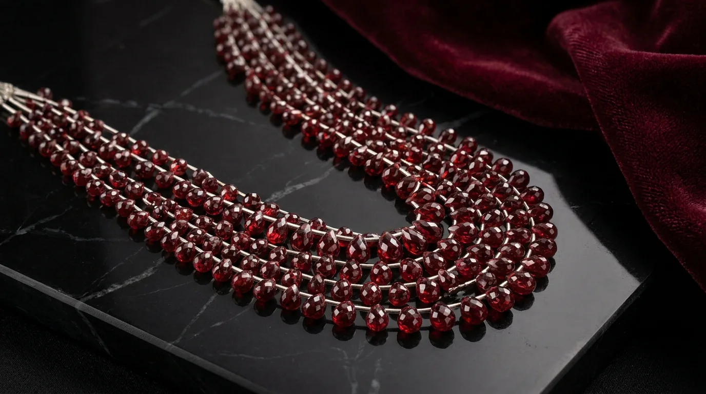 Rich reds necklace campaign