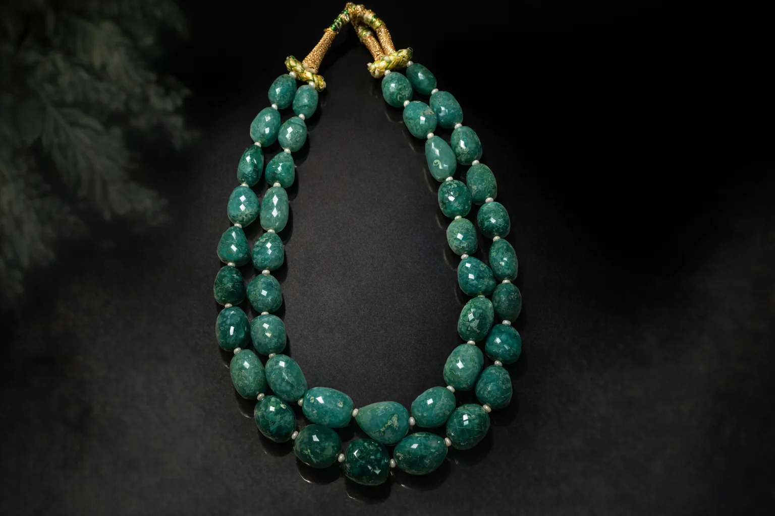 Ravi Ratnesh gemstone necklace campaign