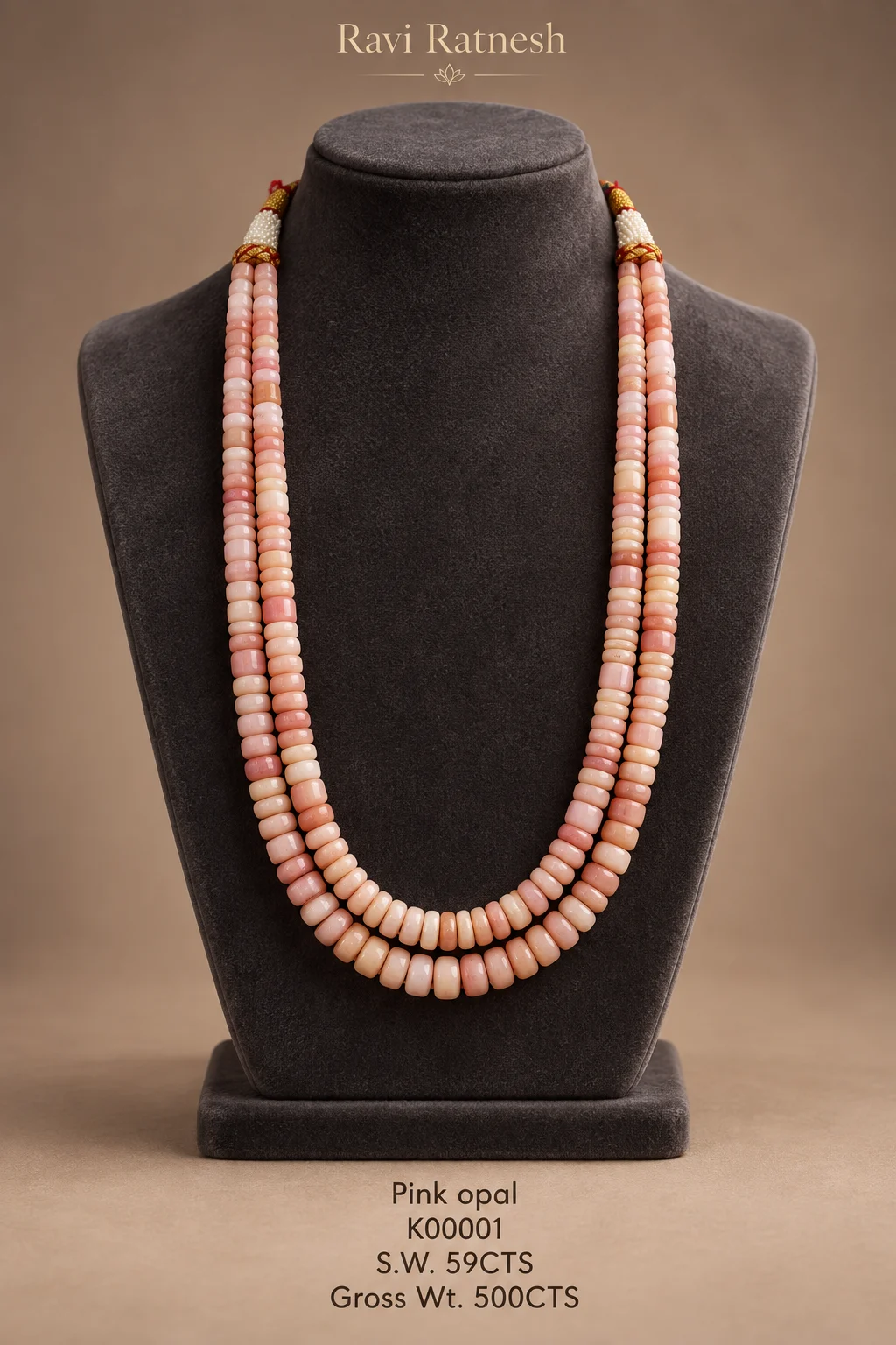 Pink Opal Necklace