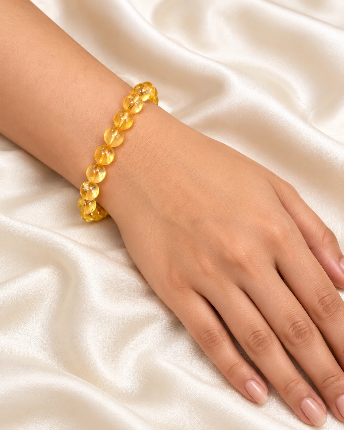 Citrine Bead Bracelet