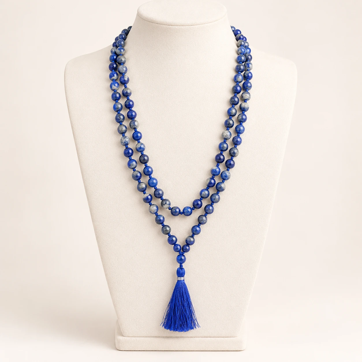 Ravi Gallery Home Lapis Lazuli Mala — studio display
