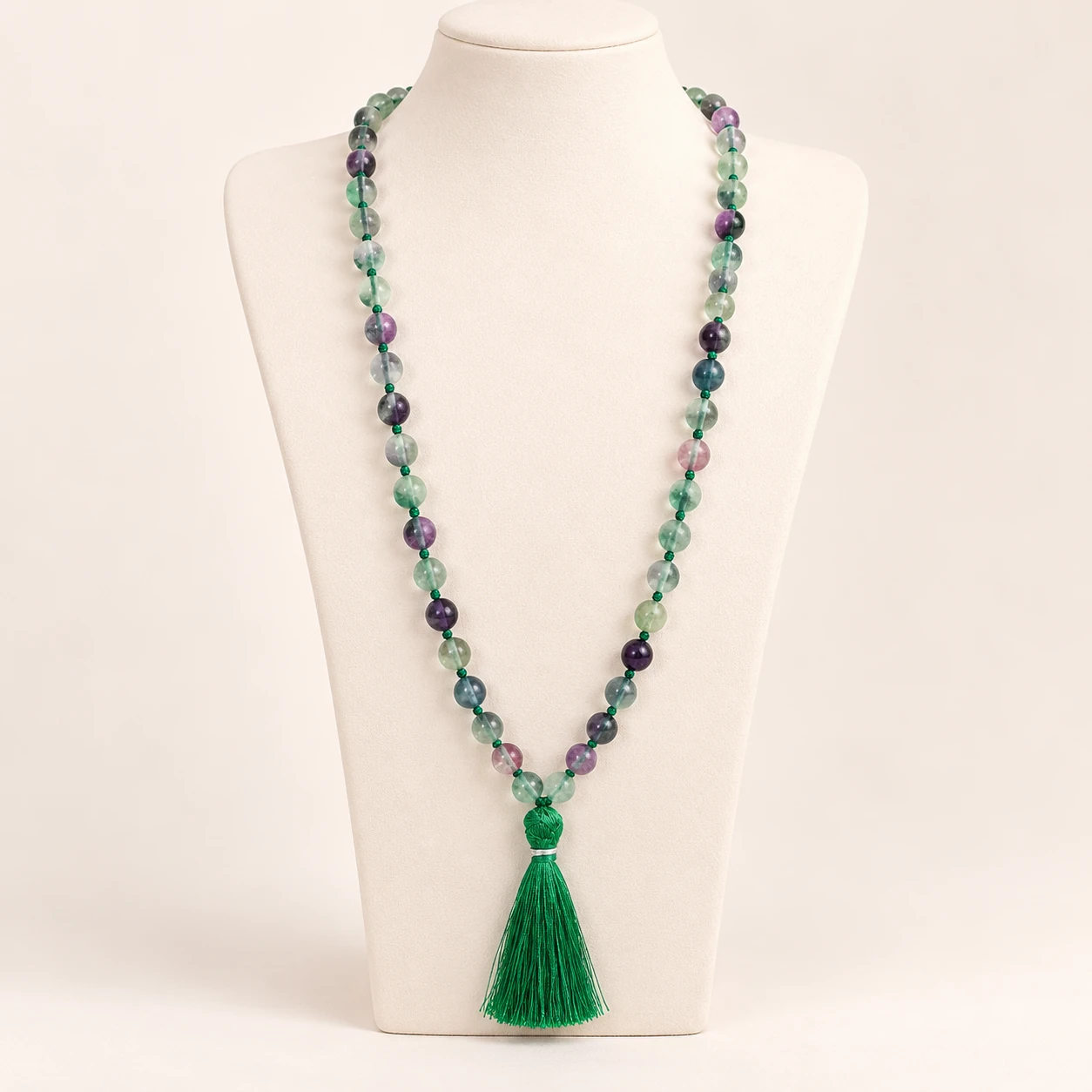 Ravi Gallery Home Multi-fluorite Mala — studio display