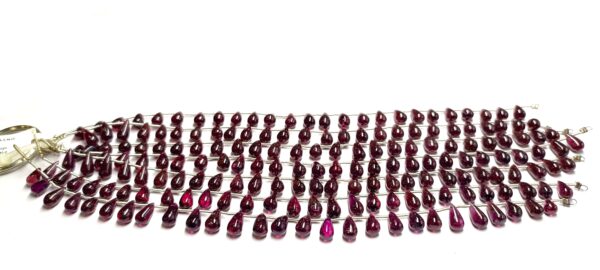 Rhodolite Garnet Smooth Drops (5x8.5) - (5.5x10) - Ravi Ratnesh