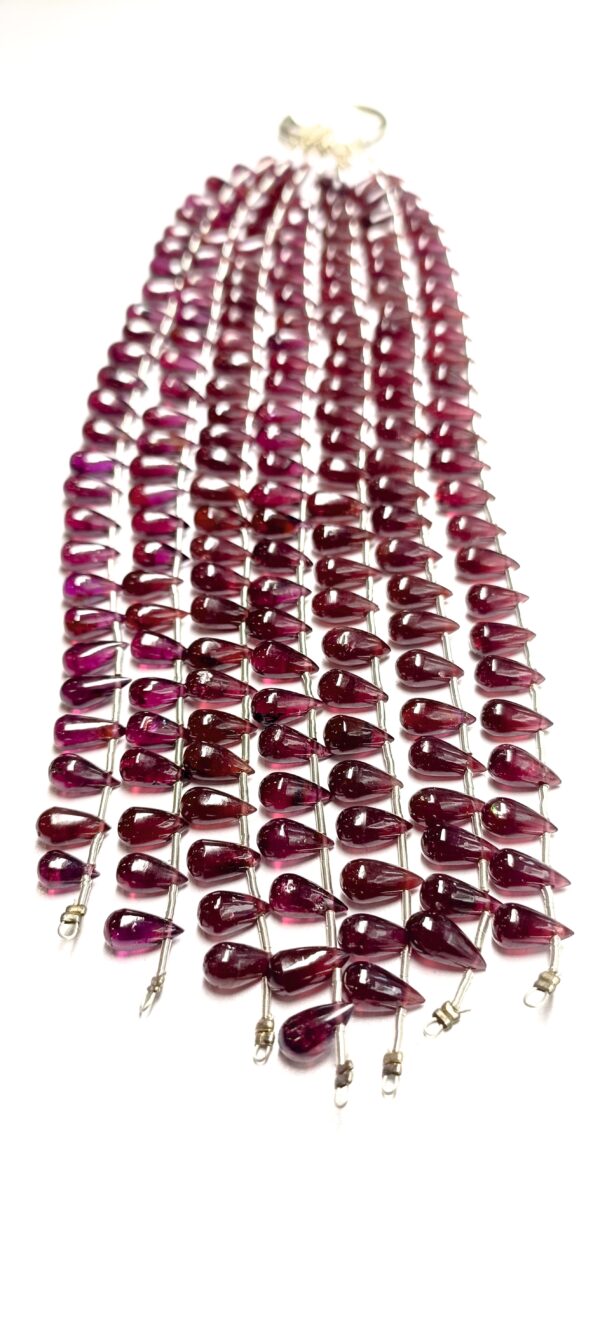 Rhodolite Garnet Smooth Drops (5x8.5) - (5.5x10) - Ravi Ratnesh