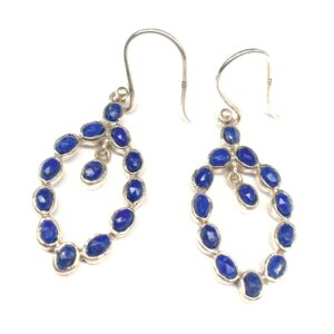 Lapis Sterling Silver Earrings - Ravi Ratnesh