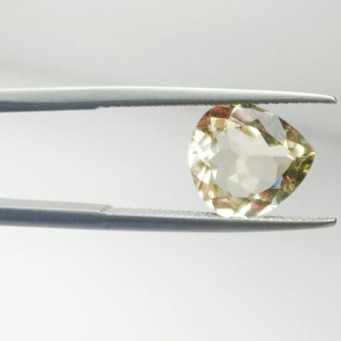 Natural Heliodore (Yellow Beryl) Heart Cut 10x10.5MM -3.20 Carat - Ravi Ratnesh