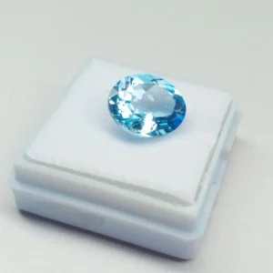 BLUE TOPAZ OVAL CUT SIZE 10x12.5MM -6.55 CARAT