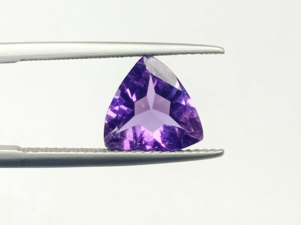 Amethyst Natural Gemstone Trillian Cut 10MM -2.40 Carat - Ravi Ratnesh