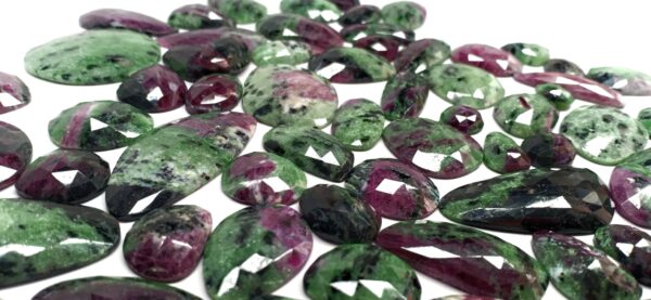 Ruby Zoisite Organic Rose Cuts - Ravi Ratnesh