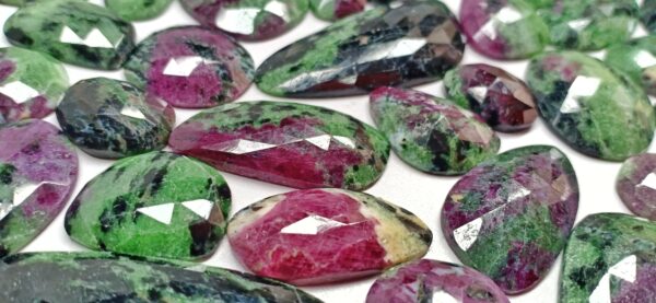 Ruby Zoisite Organic Rose Cuts - Ravi Ratnesh