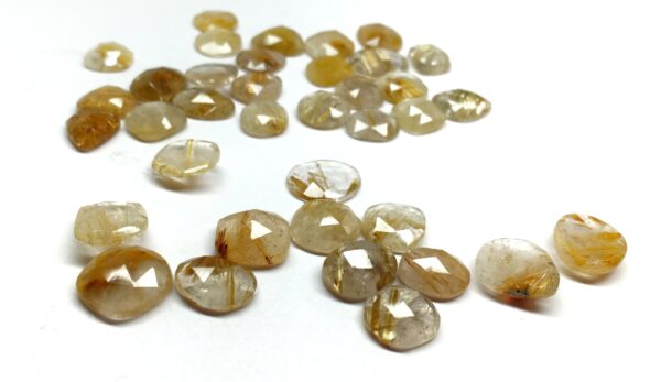 Rutilated Quartz Organic Rose Cut - Ravi Ratnesh