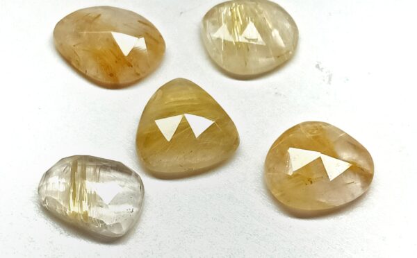 Rutilated Quartz Organic Rose Cut - Ravi Ratnesh