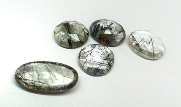 Tourmalinated Quartz Organic Rose Cut - Ravi Ratnesh