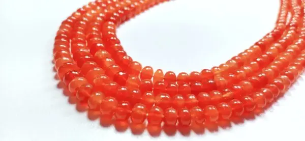 Carnelian Roundles Smooth (5-6.5mm) - Ravi Ratnesh