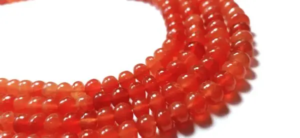 Carnelian Roundles Smooth (5-6.5mm) - Ravi Ratnesh