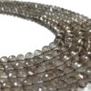 Smokey Quartz Roundles Faceted (4-7mm) - Ravi Ratnesh