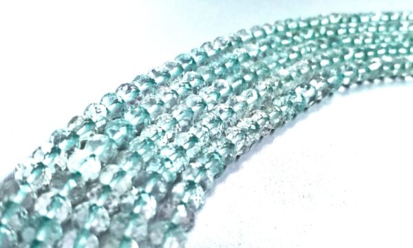 Aquamarine Roundles Faceted (4-5mm) - Ravi Ratnesh