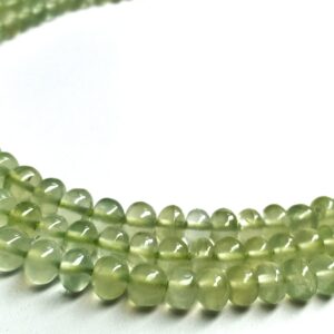 Prehnite Roundles Smooth (4-5.5mm) - Ravi Ratnesh