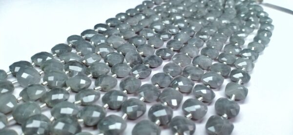 Grey Quartz Checker Faceted (8-8.5mm) - Ravi Ratnesh