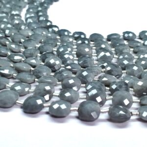 Grey Quartz Checker Faceted (8-8.5mm) - Ravi Ratnesh