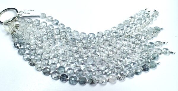 Tourmalited Checker Faceted (8-8.5mm) - Ravi Ratnesh