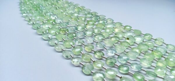 Prehnite Checker Faceted (5.5-8mm) - Ravi Ratnesh