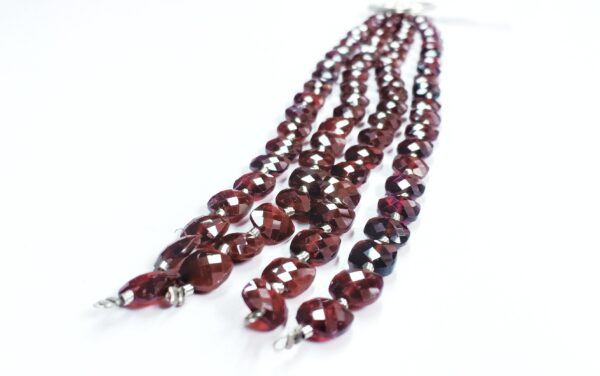 Garnet Checker Faceted (8mm) - Ravi Ratnesh