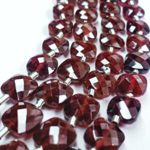 Garnet Checker Faceted (8mm) - Ravi Ratnesh