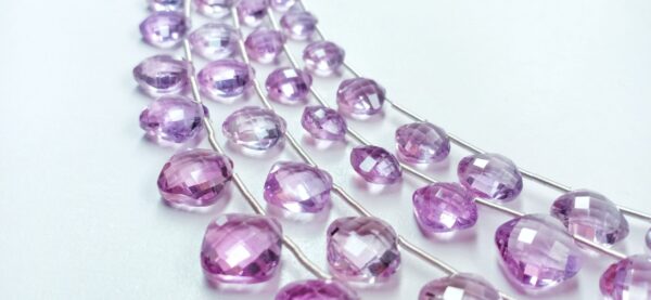 Amethyst Checker Faceted (6.5-9mm) - Ravi Ratnesh