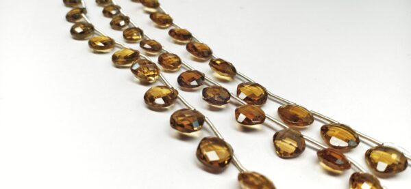 Cognac Checker Faceted (6-8mm) - Ravi Ratnesh