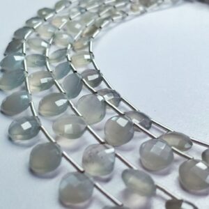 Grey Moonstone Checker Faceted (6-7mm) - Ravi Ratnesh