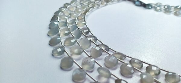 Grey Moonstone Checker Faceted (6-7mm) - Ravi Ratnesh