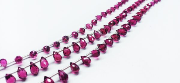 Garnet Drops Faceted (3.5x5-4.5x8mm) - Ravi Ratnesh