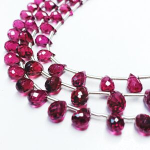 Garnet Drops Faceted (3.5x5-4.5x8mm) - Ravi Ratnesh