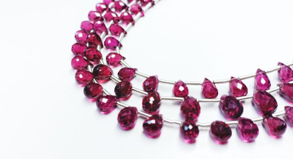 Garnet Drops Faceted (3.5x5-4.5x8mm) - Ravi Ratnesh