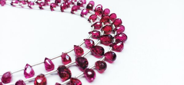 Garnet Drops Faceted (3.5x5-4.5x8mm) - Ravi Ratnesh