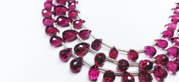 Garnet Drops Faceted (3.5x5-4.5x8mm) - Ravi Ratnesh