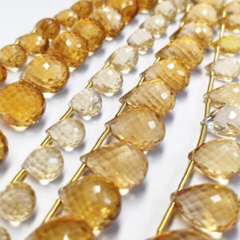 Citirne Drops Faceted (5x7-9x13mm) - Ravi Ratnesh