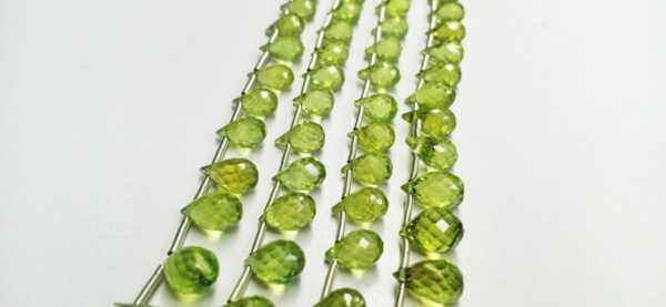 Peridot Drops Faceted (4x6-5.5x8mm) - Ravi Ratnesh