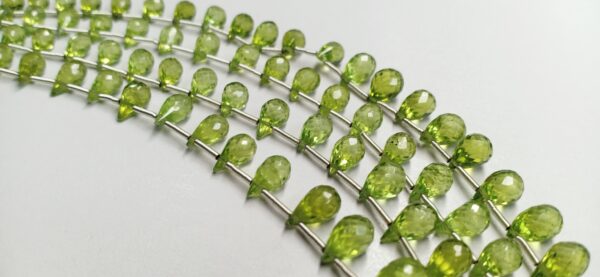 Peridot Drops Faceted (4x6-5.5x8mm) - Ravi Ratnesh