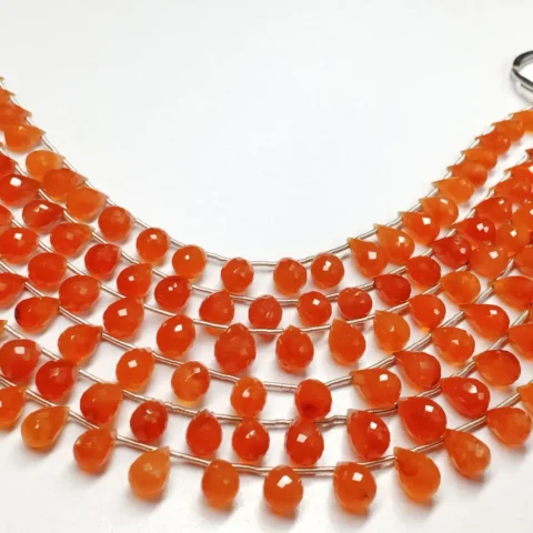 Lemon Quartz Drops Faceted (6.5x10-8x13mm) - Ravi Ratnesh