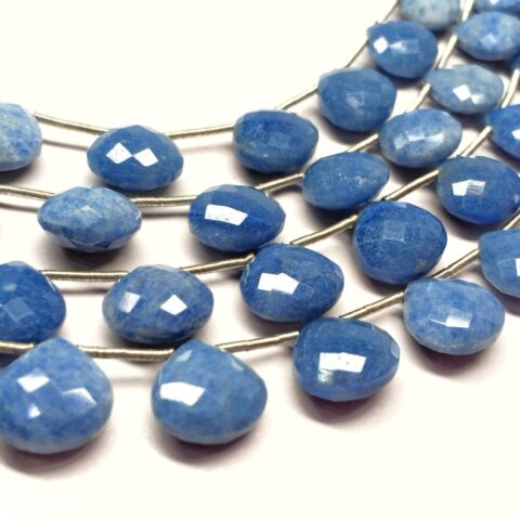 Blue Quartz Heart Shape Faceted (9.5-11mm) - Ravi Ratnesh