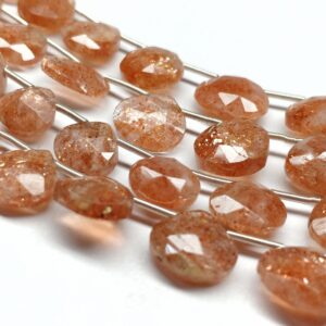 Sunstone Heart Shape Faceted (8.5-10.5mm) - Ravi Ratnesh