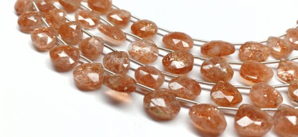 Sunstone Heart Shape Faceted (8.5-10.5mm) - Ravi Ratnesh