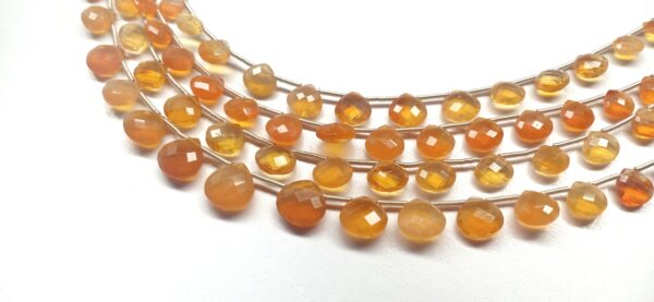Fire Opal Heart Shape Faceted (5.5-9.5mm) - Ravi Ratnesh