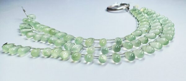 Prehnite Drops Smooth (5.5x9.5-5.5x12mm) - Ravi Ratnesh