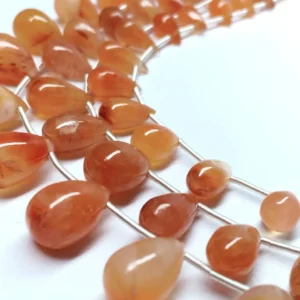 Carnelian Drops Smooth (4.5x7-8x12.5mm) - Ravi Ratnesh