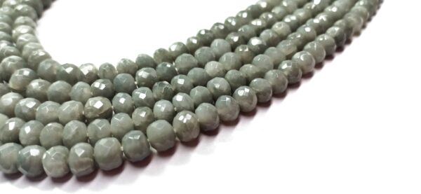 Grey Quartz Roundles Smooth (4-6mm) - Ravi Ratnesh