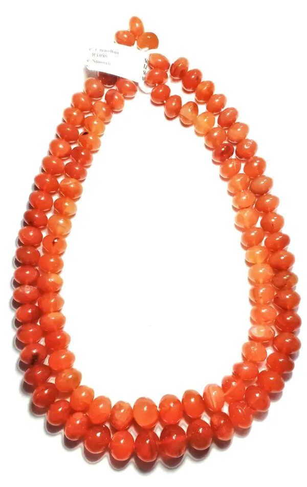 Carnelian Roundles Smooth (9.5-13mm) - Ravi Ratnesh